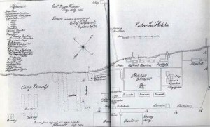 Map of Fort by Capt. Hancock