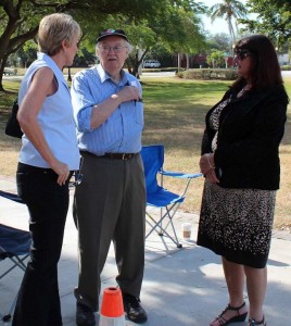 David Black with Sharon McAllister and Donna Lovejoy