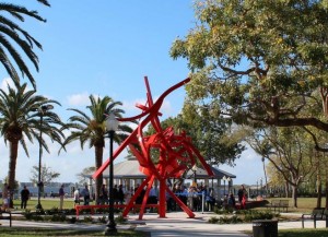 fire-dance-with-caloosahatchee-river-in-background