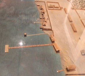 Scale Model Showing Pier and Swimming Pavilion