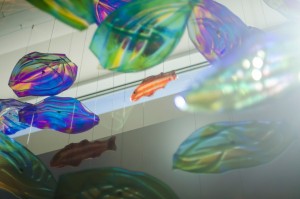 Rockfish Dichroic Glass Sculpture