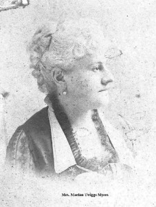 Myers, Mrs. Marion Twiggs S