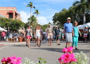 Crowd Shot with Flowers 01