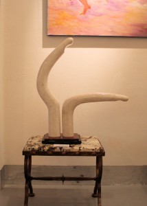 Fidel Aguiar The Dance Marble with Granite Stand