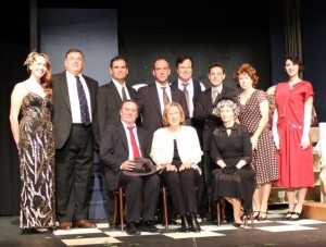 Rick Sebastian and The Cast of Death of a Salesman