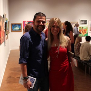 David with Veron at 2012 Rauschenberg Preview