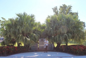 Rosa Lowinger Inspects Army Air Fields Memorial 04