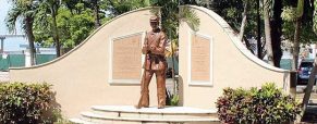 Repairs to Civil War soldier in Centennial Park nearing completion