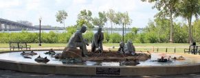 Parks & Beautification recleans ‘Uncommon Friends’ fountain